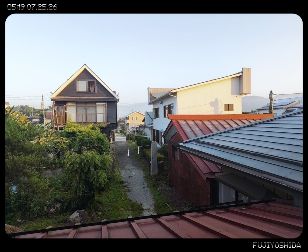 菊谷坊の部屋からの眺め