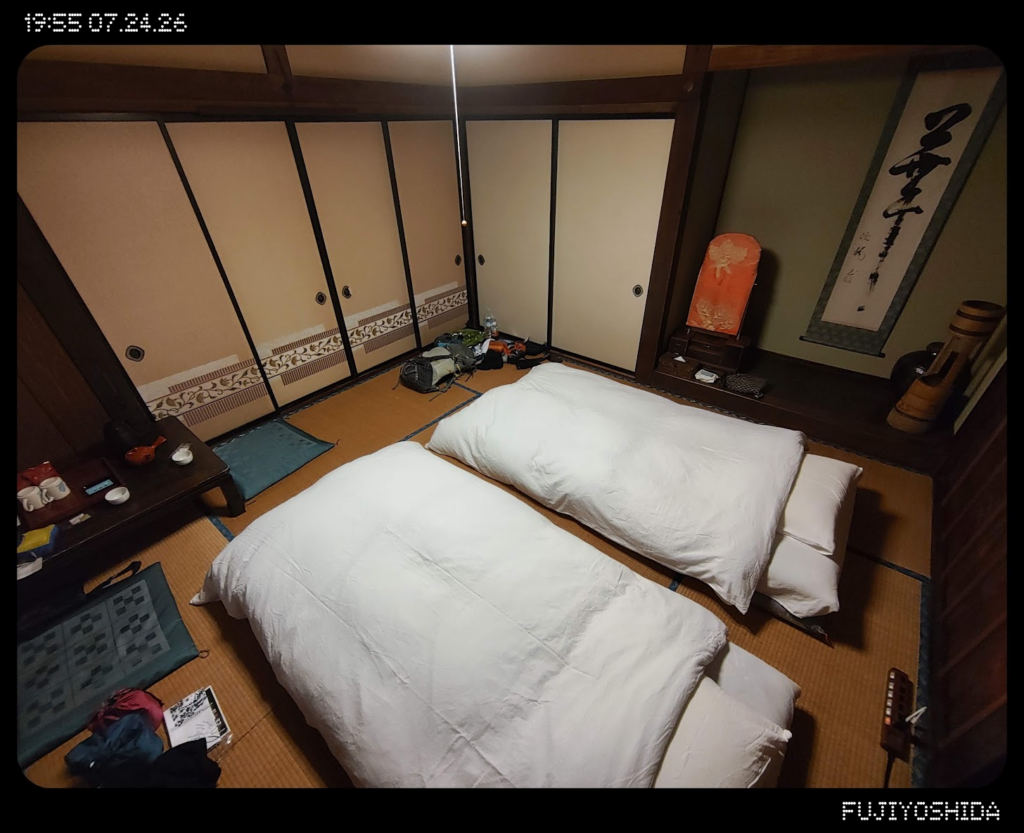菊谷坊の宿泊した部屋